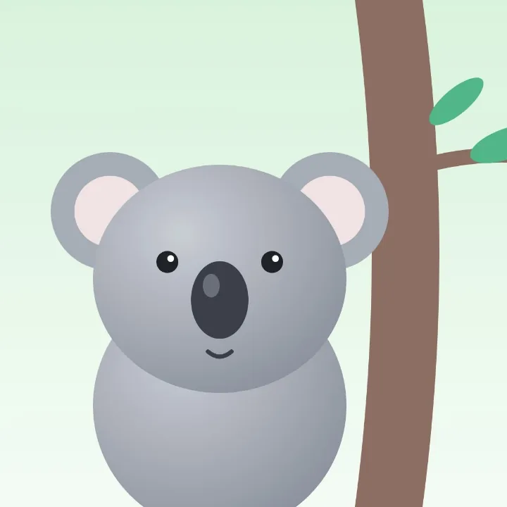 A koala looking straight ahead, a picture saved as .jpg for an upload form