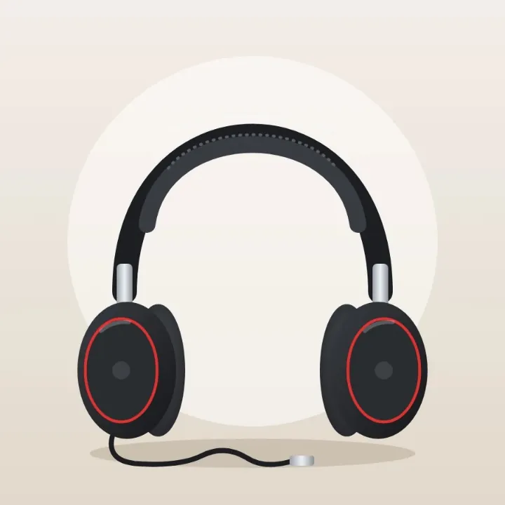 Black studio headphones with red-ringed ear cups, a product picture saved as a WebP, as a JPEG