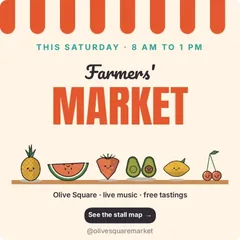 Saturday market: a instagram post template