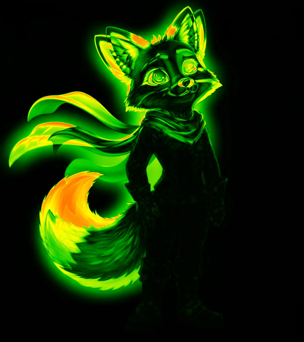 Pixel diff heatmap generated by Compix — glowing green and orange regions reveal every pixel-level difference between two compared images